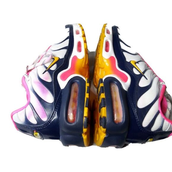 Womens Nike Air Max Plus Premium White Laser Orange Pink CI5780-100 Sz 8 - Picture 9 of 11